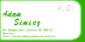 adam simicz business card